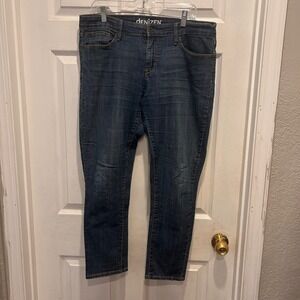 Denizen Levi's Womens Modern Skinny Jeans Blue Medium Wash Size 14 Stretch Denim
